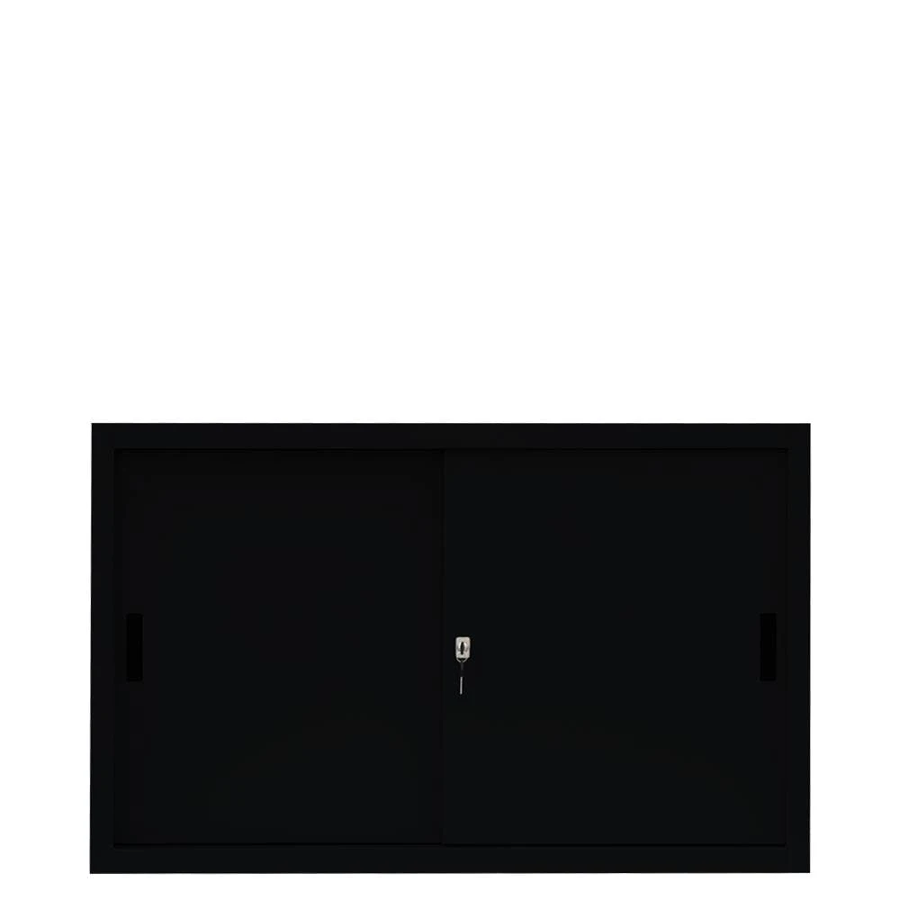 Lullmann Schiebetürenschrank Büro Aktenschrank Sideboard Aus Stahl Schwarz 750 X 1600 X 450 Mm (HxBxT) 550139 6 Lullmann Schiebetürenschrank Büro Aktenschrank Sideboard Aus Stahl Schwarz 750 X 1600 X 450 Mm (HxBxT) 550139 – Bild 6