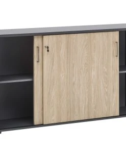 Null Möbelpartner Schiebetürenschrank Hippo | Small | HxBxT 84x160x40 Cm |Eiche Von PROREGAL -Yongsheng-Geschäft 708f5ab7 2c2a 4365 a40d 73d2a2cb7dc1 scaled