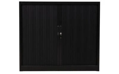 PROREGAL Rollladenschrank Weasel | 2 Ordernhöhen | HxBxT 75x80x46 Cm |Schwarz 2 PROREGAL Rollladenschrank Weasel | 2 Ordernhöhen | HxBxT 75x80x46 Cm |Schwarz – Bild 2