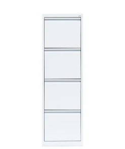 Lullmann Hängeregistraturschrank Für DIN A4 Hängemappen 132x40x62cm Mit 4 Schüben Weiß