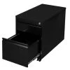Lullmann Büro Rollcontainer Bürocontainer Mit Hängeregistratur Bürocontainer 61x46x79cm Schwarz 505311