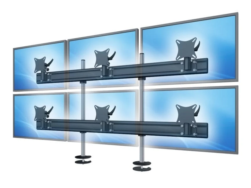 Null MonLines Flat 2er Display Tischhalterung Einbau MA 25-32Zoll WS XL, Schwarz 5 Null MonLines Flat 2er Display Tischhalterung Einbau MA 25-32Zoll WS XL, Schwarz – Bild 5