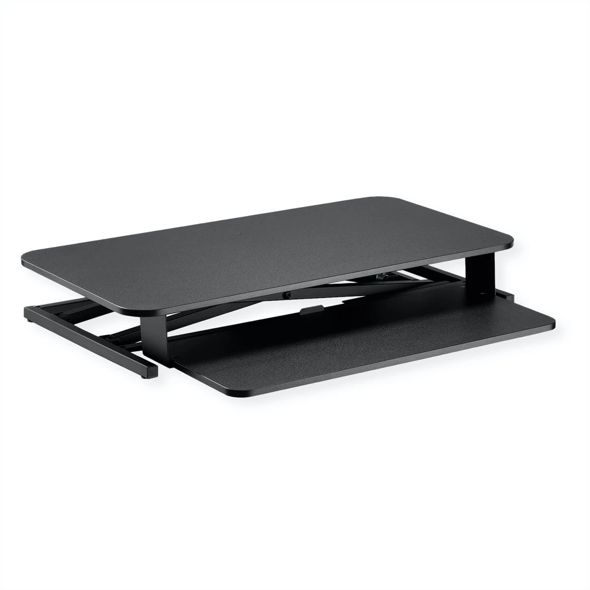 VALUE Höhenverstellbarer Schreibtischaufsatz, 800 X 400 Mm, Schwarz 6 VALUE Höhenverstellbarer Schreibtischaufsatz, 800 X 400 Mm, Schwarz – Bild 6