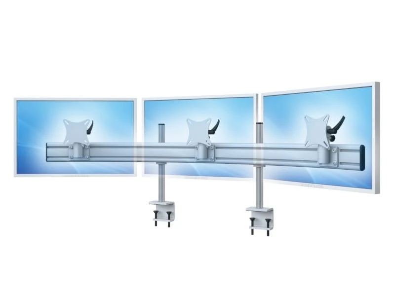 Null MonLines Monitor Tischhalterung Para-System 3-fach TK WS XL Grau 1 Null MonLines Monitor Tischhalterung Para-System 3-fach TK WS XL Grau