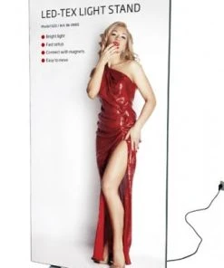 Null LED-TEX Lightbox Stand, Doppelseitig 100x250cm