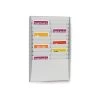 Null Wand-Sortiertafel, Vertikal 2 × 10 Fächer, Grau - Paperflow