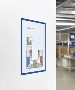 Null Magnetofix-Magnetrahmen, 5 Stück Blau