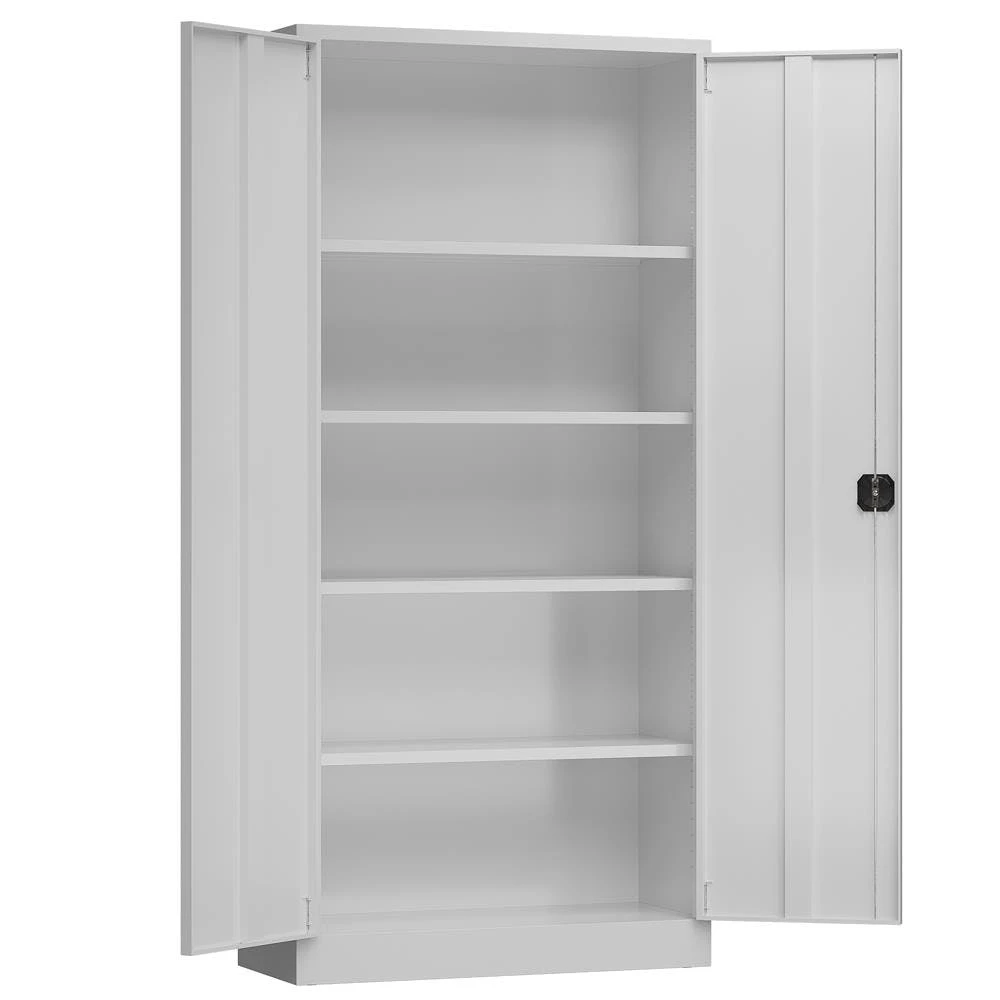 Lullmann Flügeltürenschrank Metallschrank Abschließbar H 1945 X B 920 X T 600 Mm Aktenschrank X-530360 6 Lullmann Flügeltürenschrank Metallschrank Abschließbar H 1945 X B 920 X T 600 Mm Aktenschrank X-530360 – Bild 6