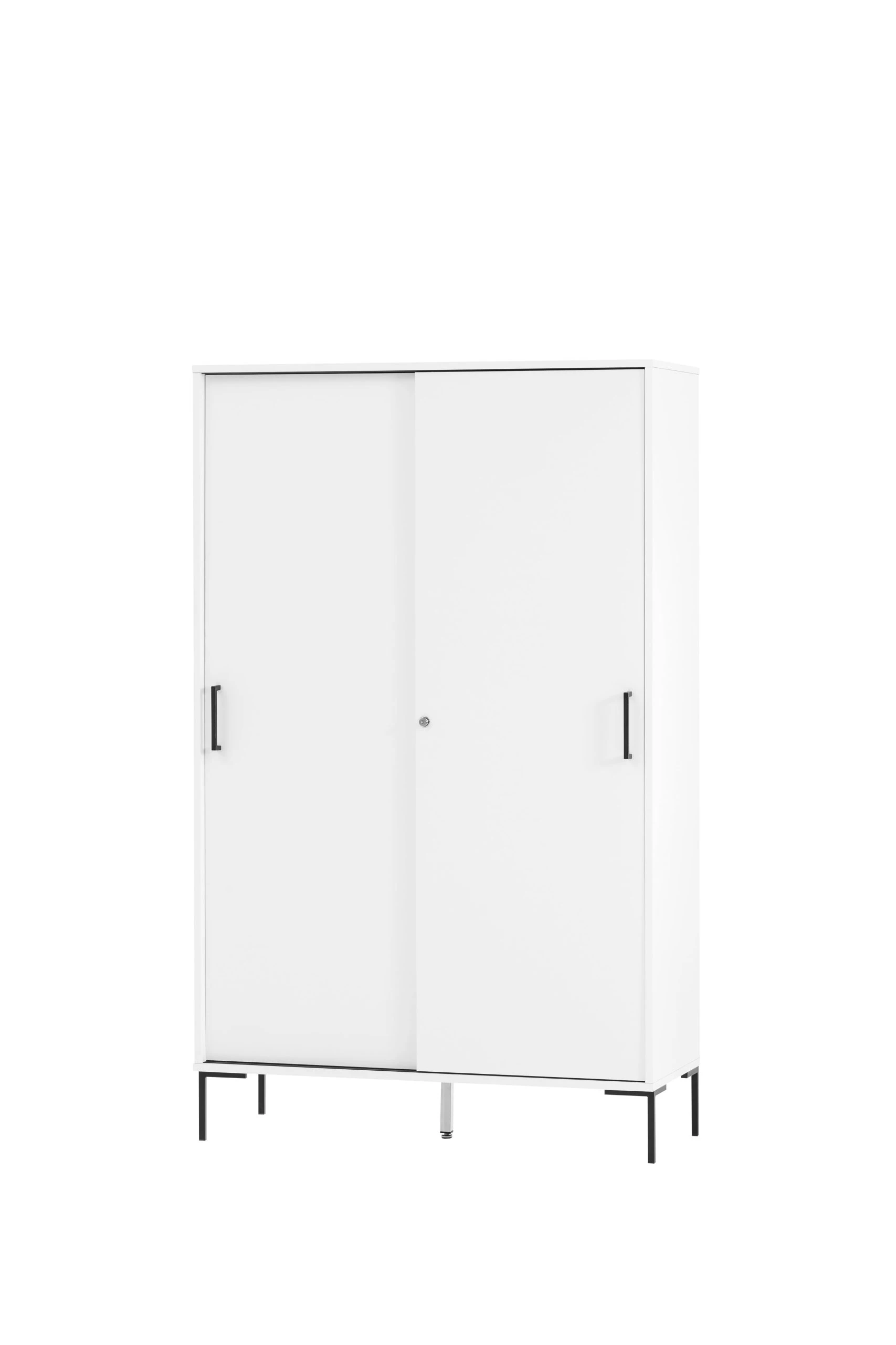 Null Möbelpartner Schiebetürenschrank Panda | HxBxT 165x100x41 Cm |Weiß Von PROREGAL 5 Null Möbelpartner Schiebetürenschrank Panda | HxBxT 165x100x41 Cm |Weiß Von PROREGAL – Bild 5