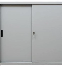 PROREGAL Schiebetürenschrank Ant | 2 Ordernhöhen | HxBxT 75x160x45 Cm | Grau -Yongsheng-Geschäft 82904e5e a5ba 49e7 99d4 a47a9043de8e 3