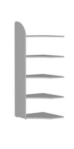 Null Büroregal, Eckregal, Fachl. 60kg, 5xStahlboden, Einseitig, Korpus Weiß, Ebenen Weiß -Yongsheng-Geschäft 8c942021 e3a5 46fe 9678 38e2cd51a502 2