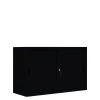 Lullmann Schiebetürenschrank Büro Aktenschrank Sideboard Aus Stahl Schwarz 750 X 1600 X 450 Mm (HxBxT) 550139