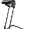 Null ESD-Stehhilfe, Sitz PU Schwarz, Sitz H 600-850mm, Gestell Edelstahl