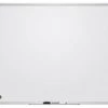 Franken Whiteboard, HxB 1200x1600mm, Magnethaftend, Tafel Weiß, Ablageschale, Rahmen Alu, Silber