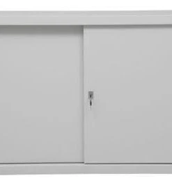 PROREGAL Schiebetürenschrank Mammut| 5 Ordnerhöhen | Glastüren | HxBxT 195x120x45 Cm | Grau -Yongsheng-Geschäft 954de358 a845 4c2c bdae cca8315718a4 5