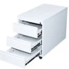 Lullmann Büro Rollcontainer Bürocontainer Mit 3 Schubladen 62x46x79cm Weiß 505807