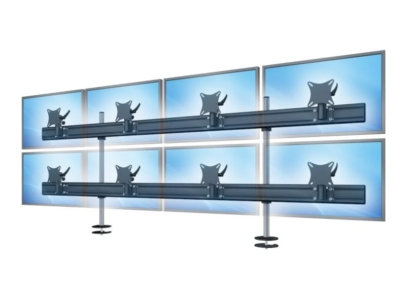 Null MonLines Flat 1+1 Monitor Tischhalterung Einbau MA Bis 24Zoll WS, Schwarz 3 Null MonLines Flat 1+1 Monitor Tischhalterung Einbau MA Bis 24Zoll WS, Schwarz – Bild 3