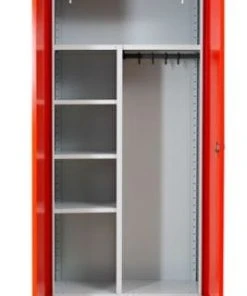 PROREGAL Garderobenspind Seal | HxBxT 195x92x42 Cm | Grau-Rot -Yongsheng-Geschäft 9de29c25 2d21 4347 bf57 874fee9be0eb