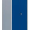 Lullmann Spind Kleiderschrank Stahl Spindschrank PutzSpind 180x60x50cm Lichtgrau/Blau 510721