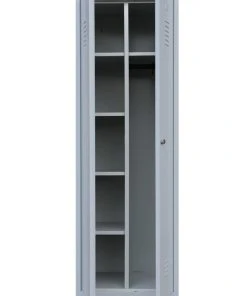 Lullmann Spind Kleider-Wäsche-Schrank Kleiderspind 2-türig 180x50x50cm Lichtgrau/enzianblau 510701 -Yongsheng-Geschäft a00ff974 9cb5 4627 9519 cc7479fa7c27