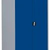 Lullmann Aktenschrank Metallschrank Abschließbar Werkzeugschrank 195 X 92,5 X 50cm Lichtgrau/Blau 530351