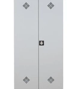 PROREGAL Gefahrstoffschrank Snake| HxBxT 195x92x42 Cm | Grau