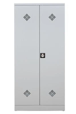 PROREGAL Wäschesammelschrank Raccoon | HxBxT 180x40x50 Cm | Vorhängeschloss | Grau 5 PROREGAL Wäschesammelschrank Raccoon | HxBxT 180x40x50 Cm | Vorhängeschloss | Grau – Bild 5