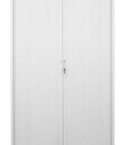 PROREGAL Rollladenschrank Weasel | 5 Ordernhöhen | HxBxT 195x120x46 Cm | Weiß