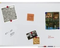 Franken Whiteboard, HxB 900x1800mm, Magnethaftend, Tafel Weiß, Ablageleiste, Rahmen Alu, Silber -Yongsheng-Geschäft a3eac5f8 7655 4fa2 938d 7ffbed0b194d 7