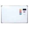Null Whiteboard HWC-C84, Magnettafel Memoboard Pinnwand, Inkl. Zubehör ~ 90x60cm
