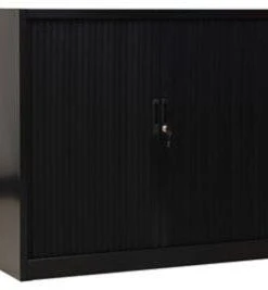 PROREGAL Rollladenschrank Weasel | 2 Ordernhöhen | HxBxT 105x120x46 Cm | Schwarz -Yongsheng-Geschäft a5484409 fd2a 45f1 ae19 bce18f66af35