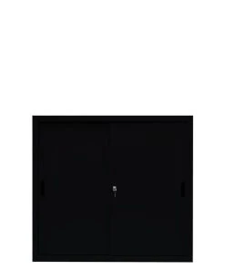 Lullmann Schiebetürenschrank Büro Aktenschrank Sideboard Aus Stahl Schwarz 1090 X 1200 X 450 Mm (HxBxT) 550149 -Yongsheng-Geschäft a55870e0 db90 4901 981c d5c5d50566d2