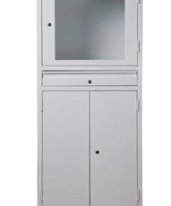 Null PC-Schrank, HxBxT 1100x1100x800mm, Fach, Schrank, Korpus RAL7035, Front RAL5010, Platte Buche -Yongsheng-Geschäft a68c89db fd7a 4c58 a870 cef3a55295e9 1