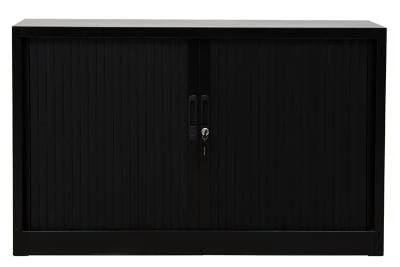 PROREGAL Rollladenschrank Weasel | 2 Ordernhöhen | HxBxT 75x80x46 Cm |Schwarz 3 PROREGAL Rollladenschrank Weasel | 2 Ordernhöhen | HxBxT 75x80x46 Cm |Schwarz – Bild 3