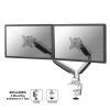 Null Neomounts Select NM-D750D Dual-Monitor Tischhalter Höhenverstellbar Bis 32 Zoll, Silber