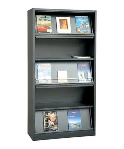 Lullmann Prospektschrank 5 Schrägböden Stahl 1950 X 1000 X 420 Mm "komplett Montiert"