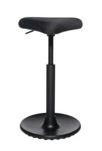 Null Sitz-/Stehhilfe, Triangel-Sitz, Sitz Stoff Blau, Sitz HxBxT 570-770x350x350mm, Gestell Schwarz, M. Bodenkissen -Yongsheng-Geschäft b8b5c83a b234 4bd1 a8bc 45055d70cd77 7