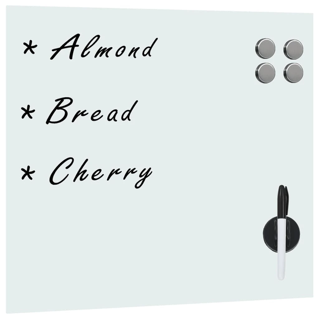 VidaXL Magnettafel Wandmontage Glas 50 X 50 Cm 1 VidaXL Magnettafel Wandmontage Glas 50 X 50 Cm