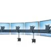 Null MonLines Monitor Tischklemme Para-System 4-fach Schwarz