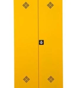 PROREGAL Gefahrstoffschrank Snake| HxBxT 195x92x42 Cm | Grau-Rapsgel