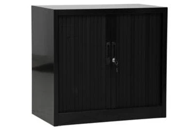 PROREGAL Rollladenschrank Weasel | 2 Ordernhöhen | HxBxT 75x80x46 Cm |Schwarz 6 PROREGAL Rollladenschrank Weasel | 2 Ordernhöhen | HxBxT 75x80x46 Cm |Schwarz – Bild 6