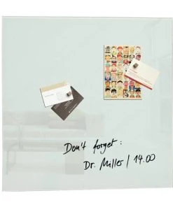 Sigel Glas-Magnetboard Artverum, Weiss, Inkl. 2 Extra Starke Magnete Und