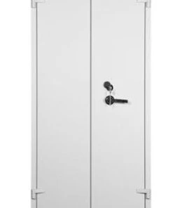 PROREGAL Feuerschutzschrank Shark| 5 Ordernhöhen | HxBxT 195x95x55 Cm | Grau