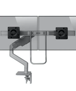 Null Humanscale M10 Dual Monitor Tischhalterung Klemme, Schräg, Silber (M10CMSBHSG)