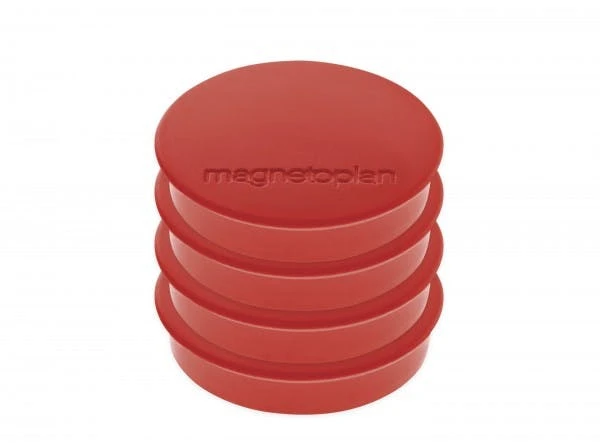 Null Magnet Discofix Standard Auf Blisterkarte, 4 Stück Rot 1 Null Magnet Discofix Standard Auf Blisterkarte, 4 Stück Rot