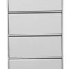 PROREGAL Hängeregistraturschrank Mare| HxBxT 132x76x62 Cm | Grau
