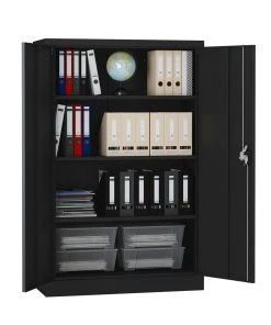Lullmann Aktenschrank Schwarz Büroschrank Metallschrank Abschließbar Lagerschrank 180x80/ 530337 -Yongsheng-Geschäft d95051a3 678b 42cb 8fc0 476c22454e67 4