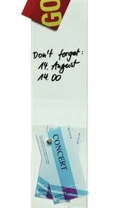 Sigel Glas-Magnetboard Artverum, Weiss, Inkl. 1 Extra Starker Magnet Und