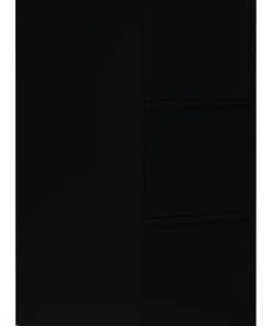 Lullmann Büro Hängeregistratur Schrank Für DIN A4 Hängemappen 101x40x62cm Mit 3 Schüben Schwarz