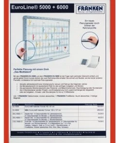 Franken Magnethaftender Dokumententhalter A4, Rot
